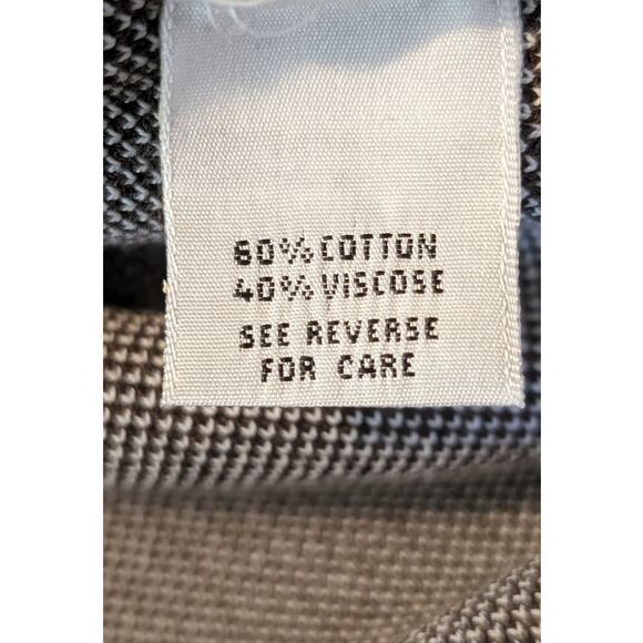 Talbot's Made in Italy Brown 'Tweed' Cotton Blend Sweater Blazer Womens Sz L - Picture 4 of 16